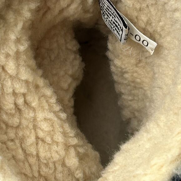 Bearpaw Natoma Women's 8 Blue Micro Suede Knit Packable Travel Slouchy Boot Wool - Picture 10 of 10